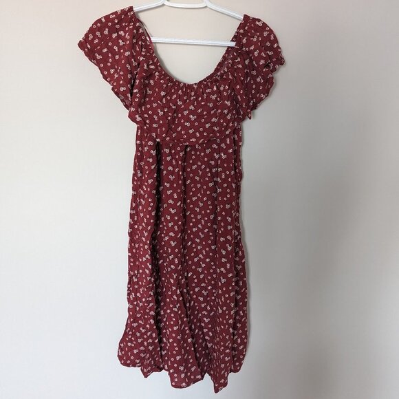 MyStyle, festival, Floral, Midi Dress, red, Size M, New with Tag - Picture 3 of 6